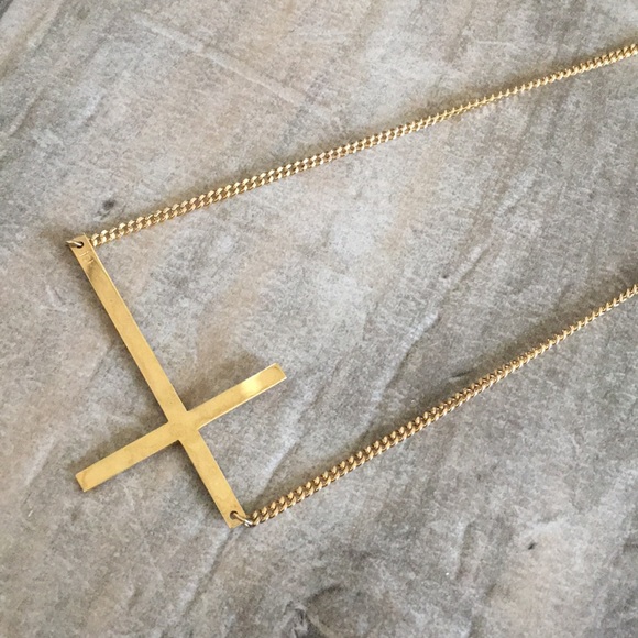 Jennifer Zeuner Jewelry - 12K JZJ Cross Necklace